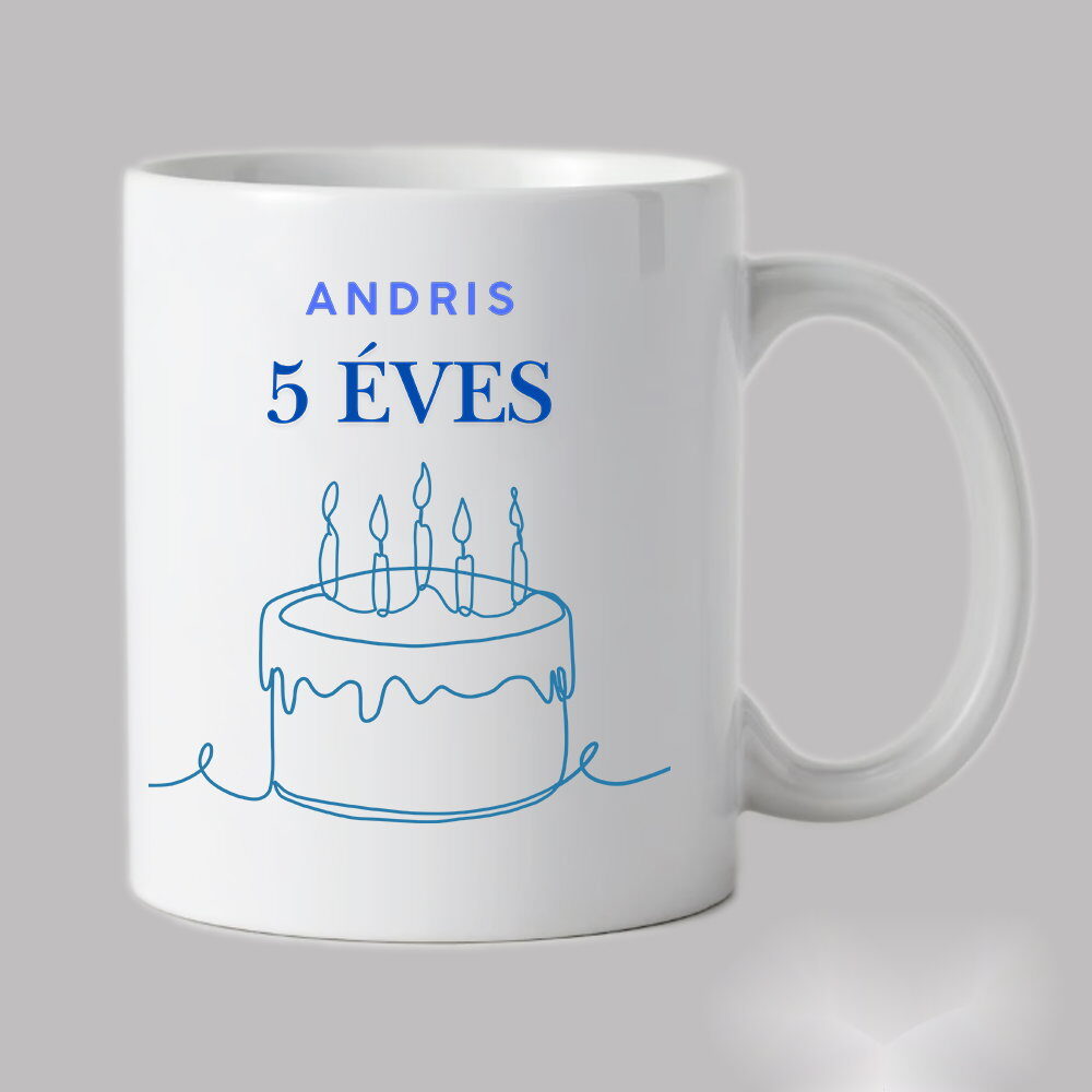 Szülinapi tortás bögre