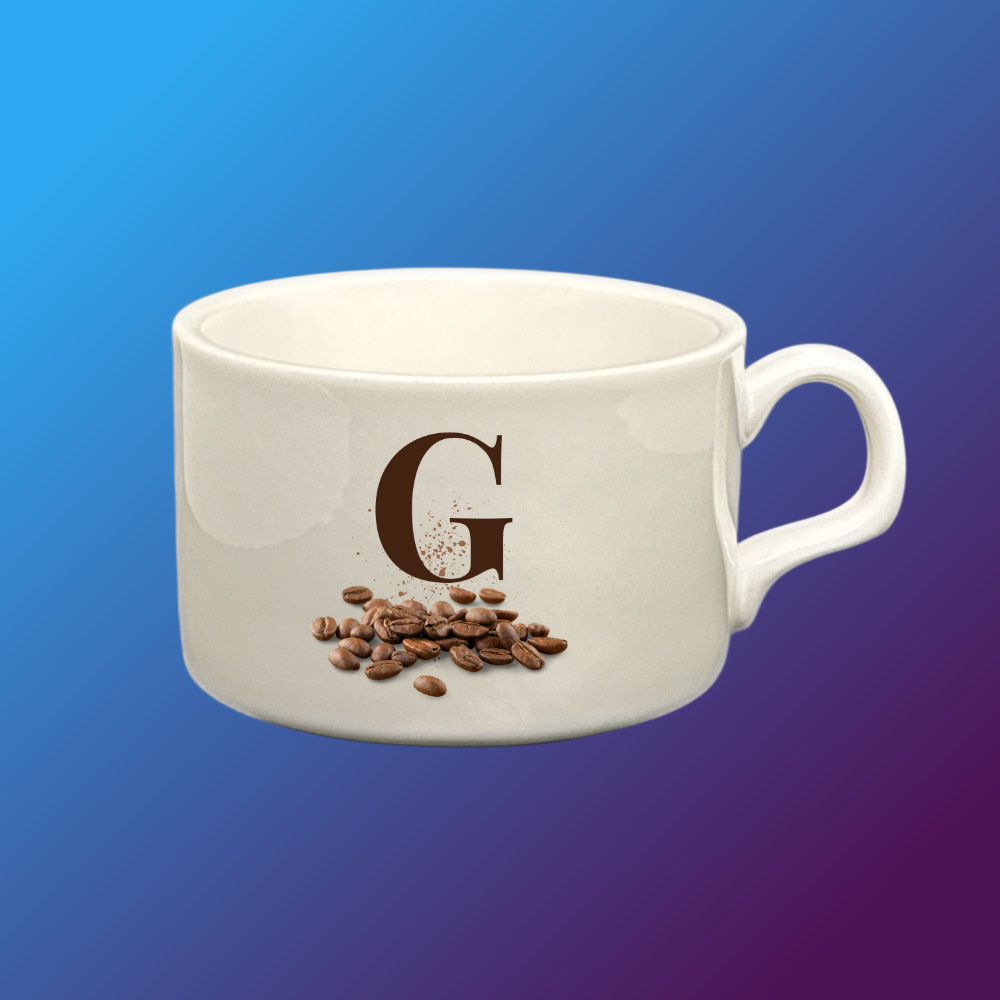 Kávéscsésze monogrammal
