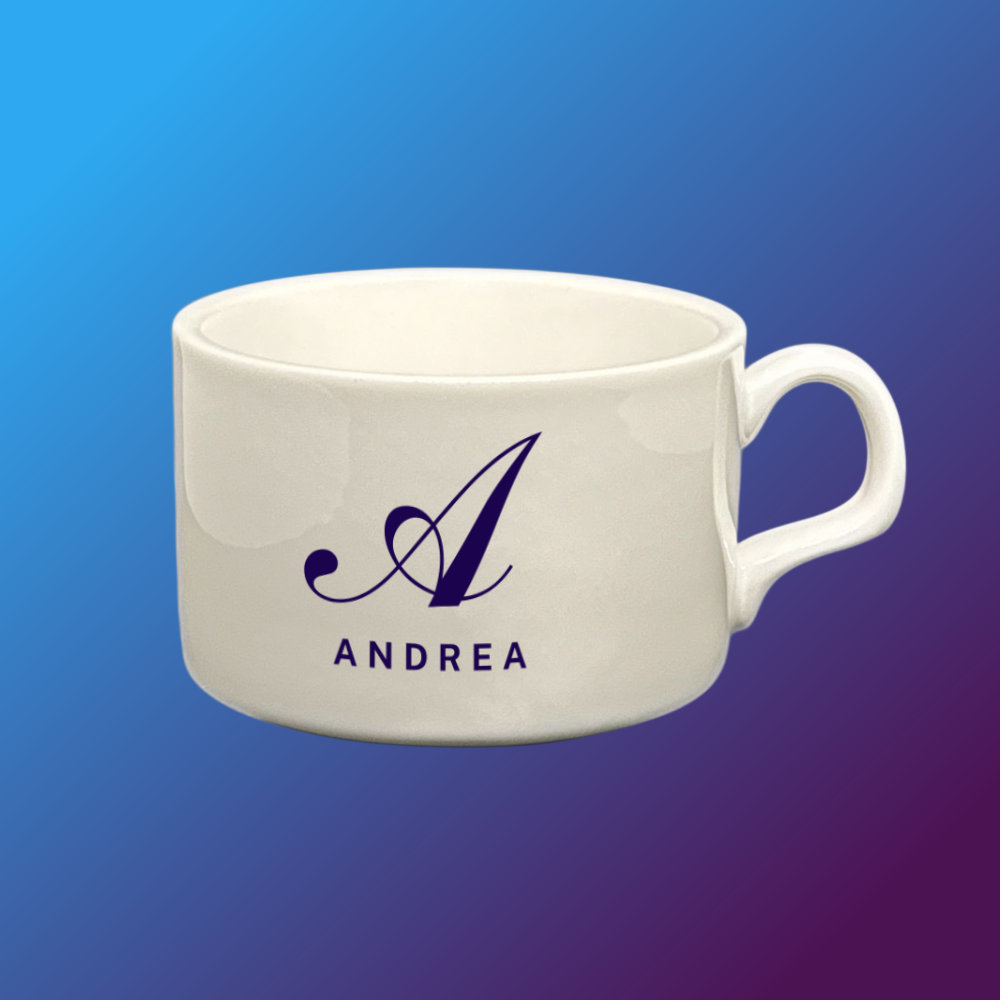 Kávéscsésze saját névvel (elegáns)
