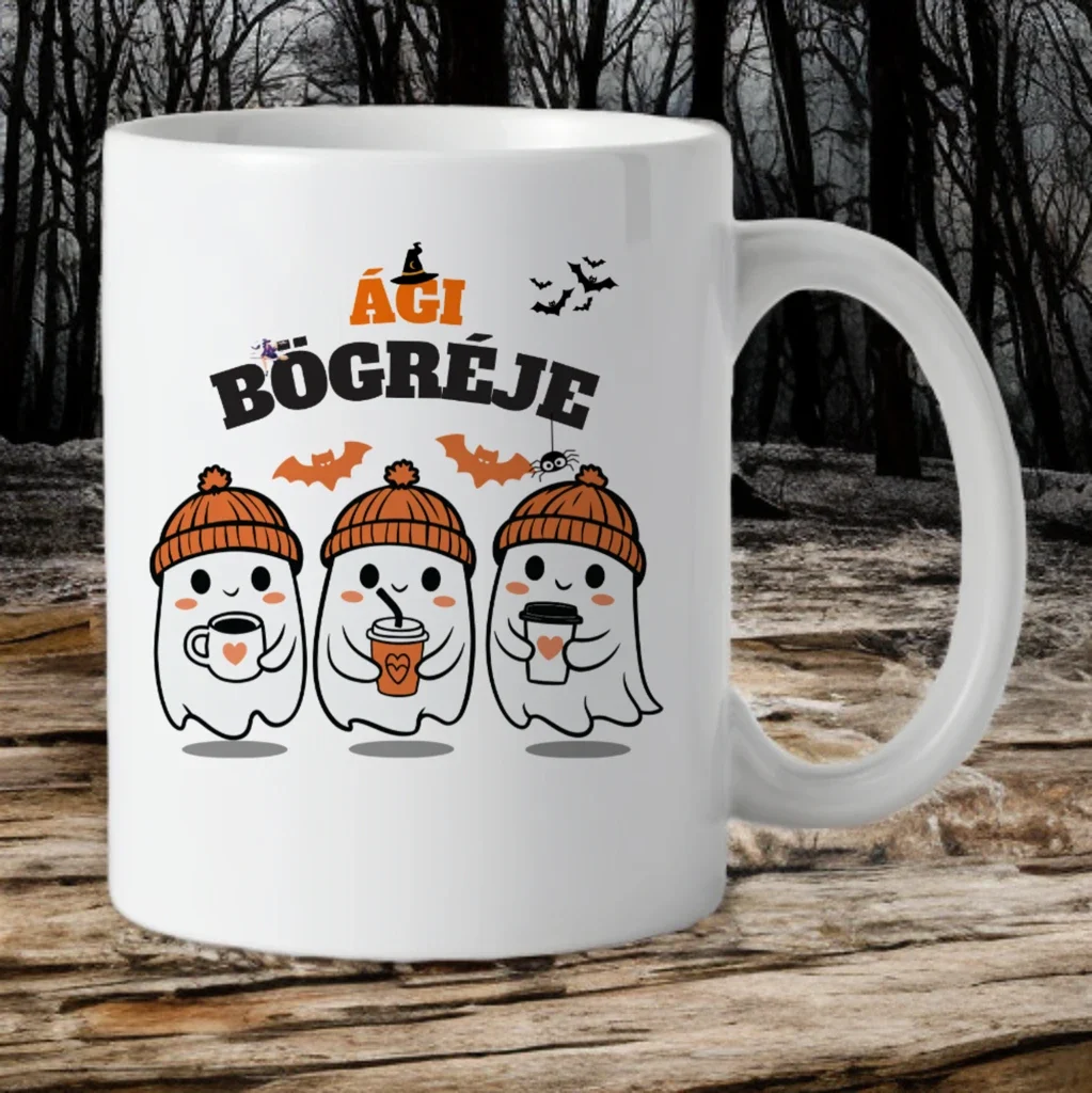 Halloween bögre egyedi névvel