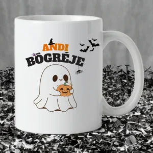 Halloween Boo bögre egyedi névvel