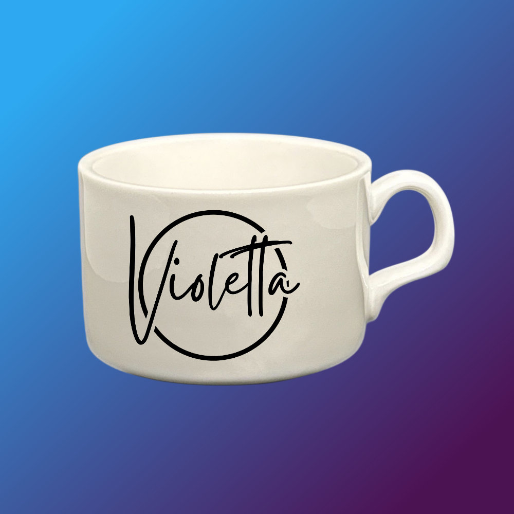 Kávéscsésze saját névvel (design)